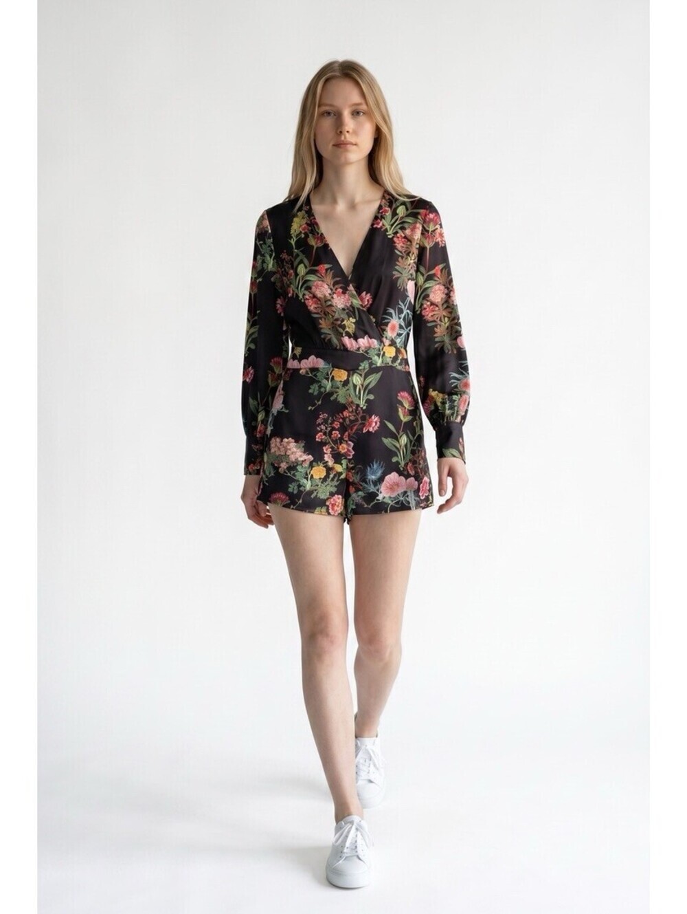 guess by georges marciano shirt Black Floral Romper Sz.2